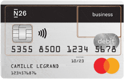 carte n26 business gratuite