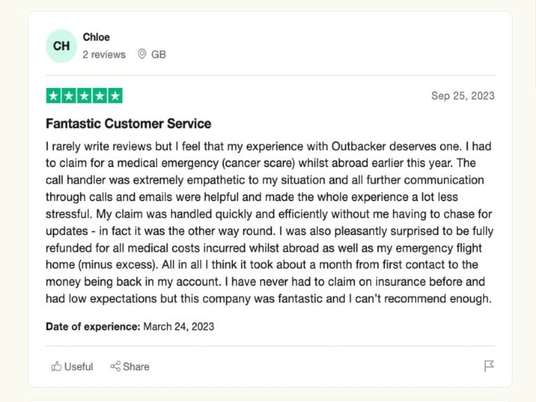 Outbacker insurance reviews Trustpilot