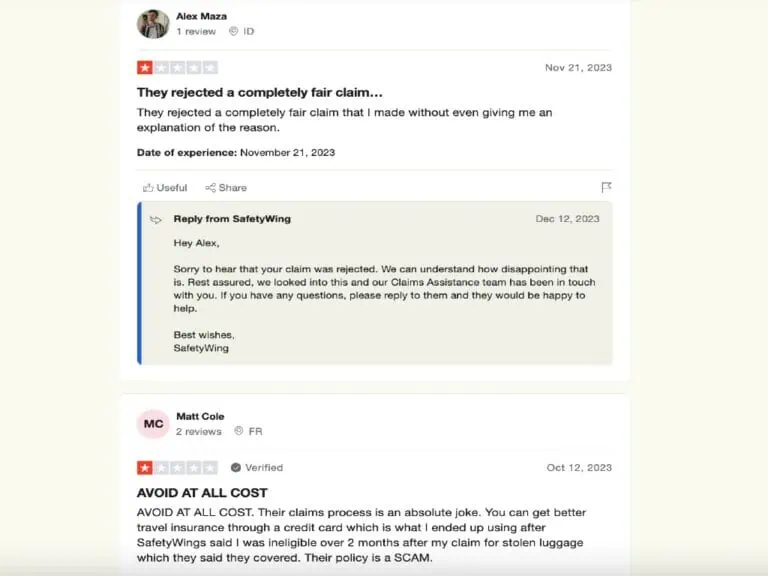 Safetywing reviews in 2025: Nomad Insurance Essential and Complete 3