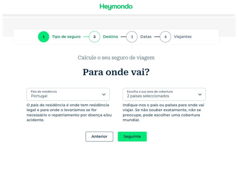 Site heymondo Portugal