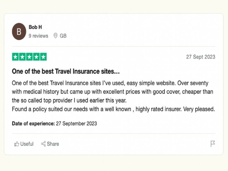 travel insurance medical reviews trustpilot