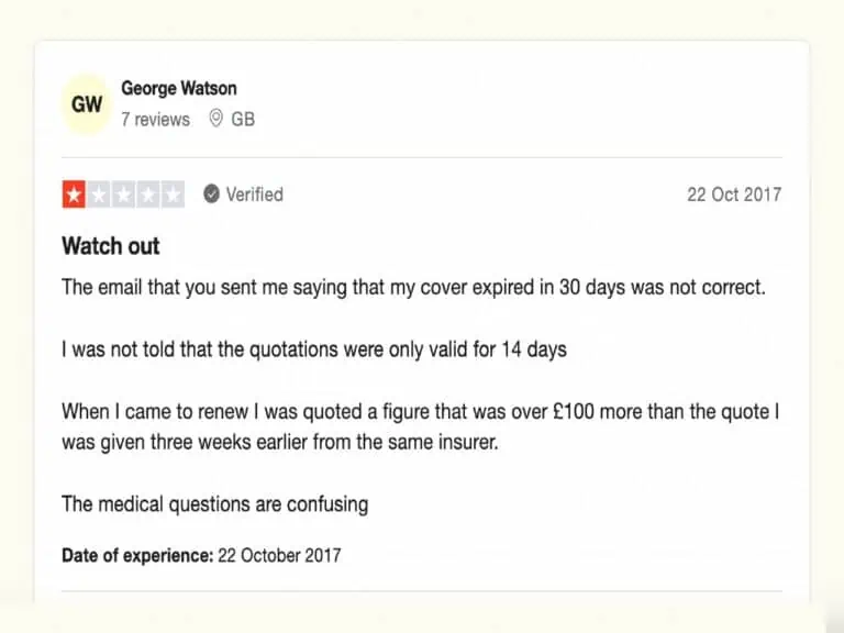 medical travel insurance trustpilot review 3
