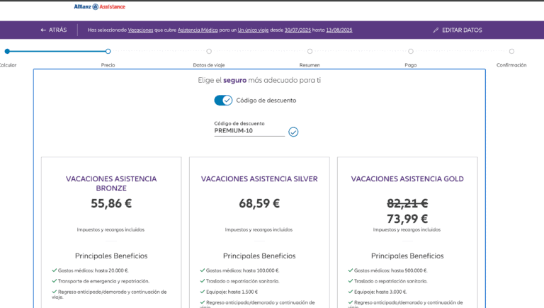 Opiniones Allianz seguro de viaje