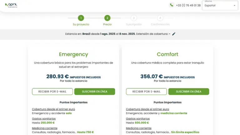 Seguro de Viaje de April: Opiniones y coberturas en 2025 1